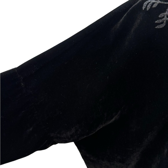 Johnny Was Antonella Velvet Tunic in Black. Size L. EUC - Picture 7 of 11